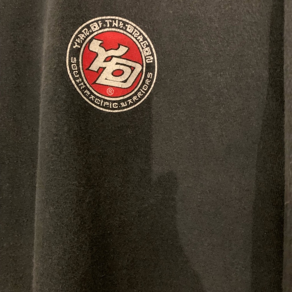 Year of The Dragon Black Graphic Tee with Dragon Logo Long Sleeve Streetwear XL - Picture 2 of 7